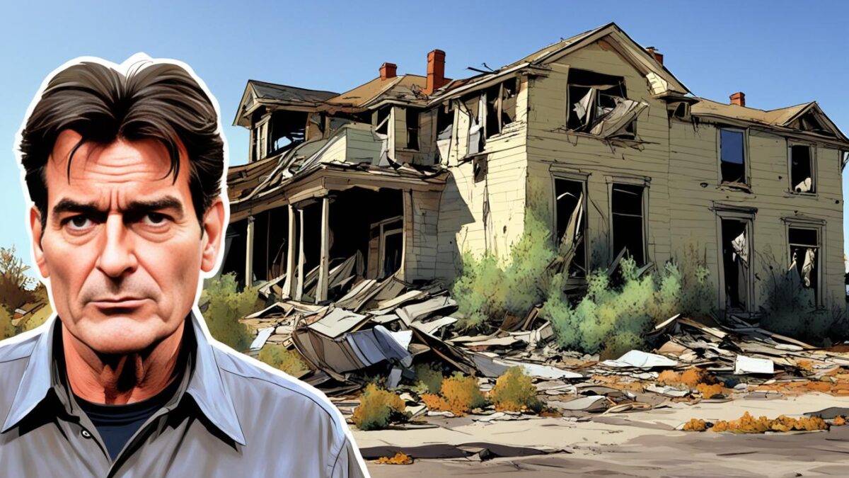 Charlie Sheen arruinado