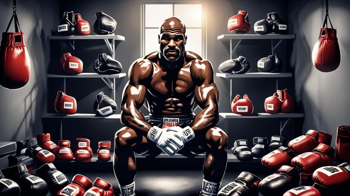 Evander Holyfield arruinado