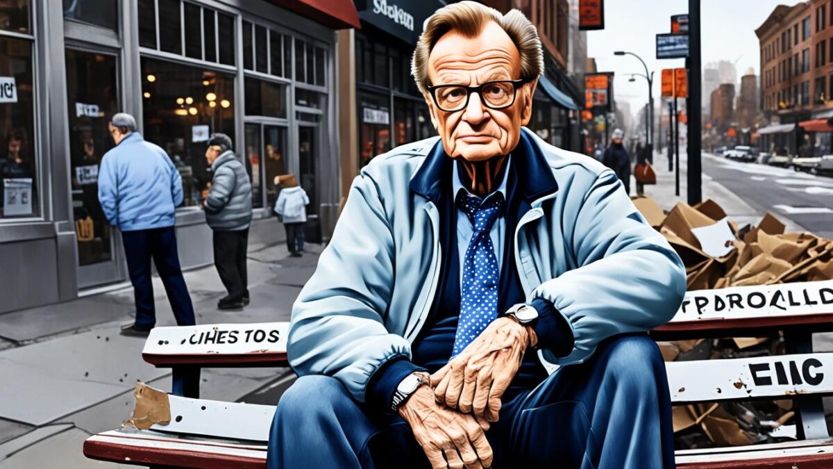 Larry King arruinado,