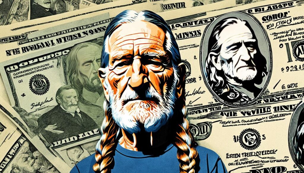 Willie Nelson arruinado