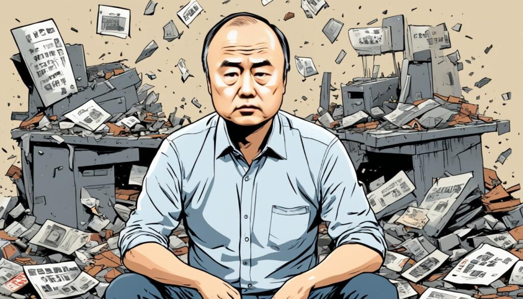 Masayoshi Son arruinado