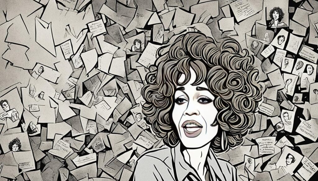 Whitney Houston arruinada